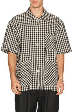 KAPPY DESIGN - Gingham Check Linen Shirt