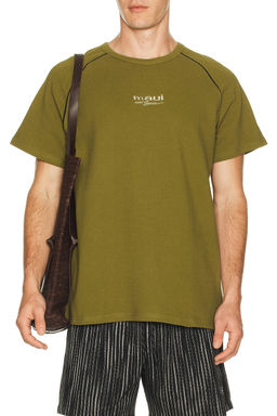 Maui and Sons - Pique Front Short Sleeve Tee