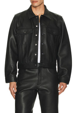 Midnight Rodeo - Leather Trucker Jacket