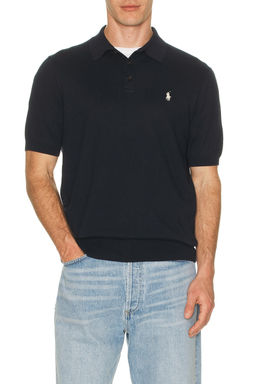 POLO RALPH LAUREN - Short Sleeve Cotton Placket Pullover Sweater Polo Tshirt