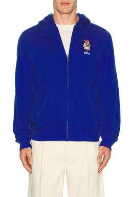 POLO RALPH LAUREN - Novelty Polo Society Bear Full-zip Hooded Sweatshirt