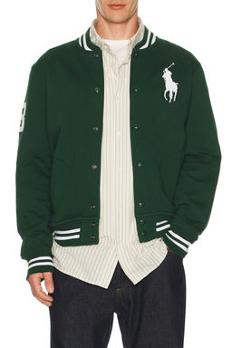 POLO RALPH LAUREN - Fleece Big Pony Baseball Jacket