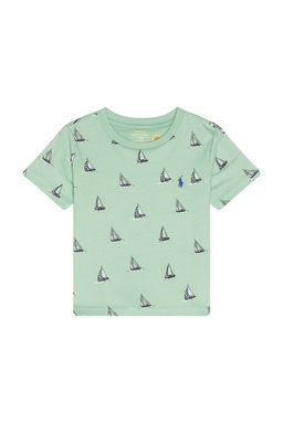 POLO RALPH LAUREN - Short Sleeve Jersey Knit Sail Print Ringer T-shirt
