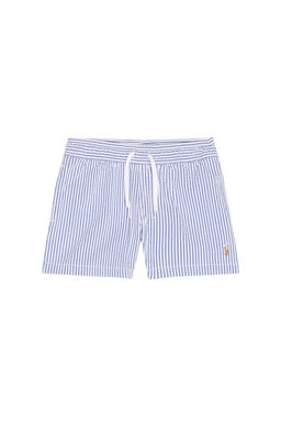 POLO RALPH LAUREN - Cotton Poly Blend Traveler Swim Trunk