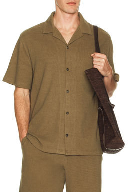 Vince - Boucle Cabana Short Sleeve Shirt