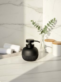 Mason Home - Chaton Round Bathroom Dispenser - Black