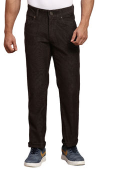 ColorPlus - Regular Fit Solid Brown Trouser
