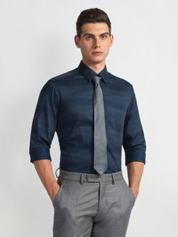 Arrow Newyork - Blue Manhattan Printed Slim Fit Shirt