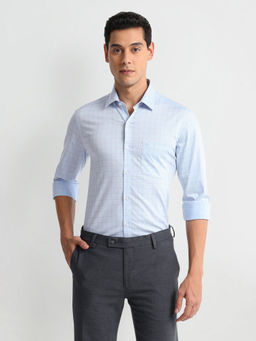 Arrow - Blue Graph Checks Dobby Shirt