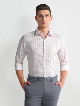 Arrow - Pink Tartan Checks Dobby Shirt
