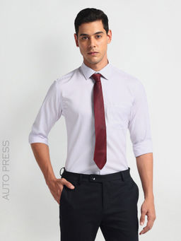 Arrow - Purple Auto Press Regular Fit Shirt