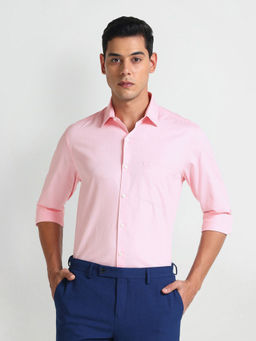 Arrow - Pink Herringbone Cotton Shirt