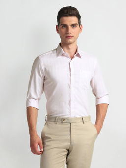 Arrow - Pink Auto Press Outline Checks Shirt