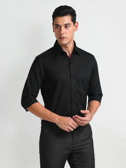 Arrow - Black Geometric Pattern Twill Shirt