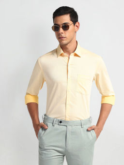 Arrow - Yellow Printed Pattern Slim Fit Shirt