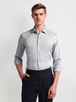 Arrow - Grey Printed Manhattan Slim Fit Shirt