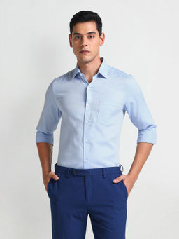 Arrow - Blue Pattern Dobby Shirt