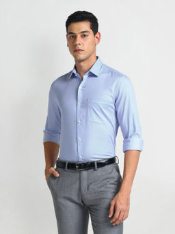 Arrow - Blue Textured Dobby Shirt