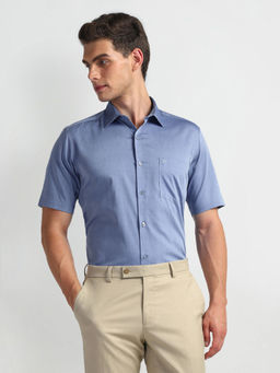 Arrow - Blue Auto Press Cotton Shirt
