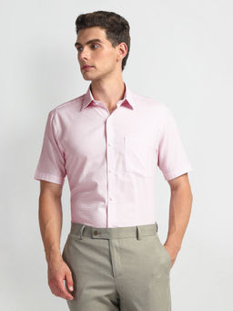 Arrow - Pink Micro Checks Cotton Shirt