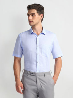 Arrow - Blue Dobby Solid Shirt