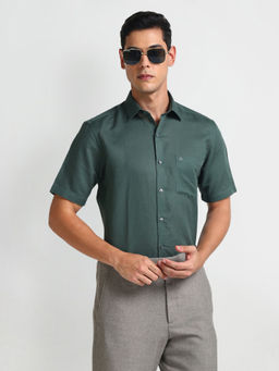 Arrow - Green Dobby Solid Shirt