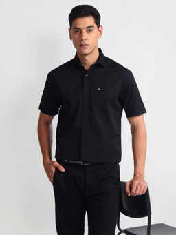 Arrow Sports - Black Short Sleeve Twill Shirt