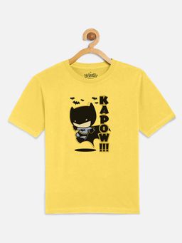 Kidsville - Batman Printed Yellow T-Shirt for Boys
