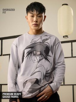 The Souled Store - Official Naruto Neji Oversized Full Sleeve T-shirt