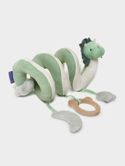 Mi Arcus - Snakes Spiral Activity Soft Plush Toy to wrap around baby cot - Length 32 cm
