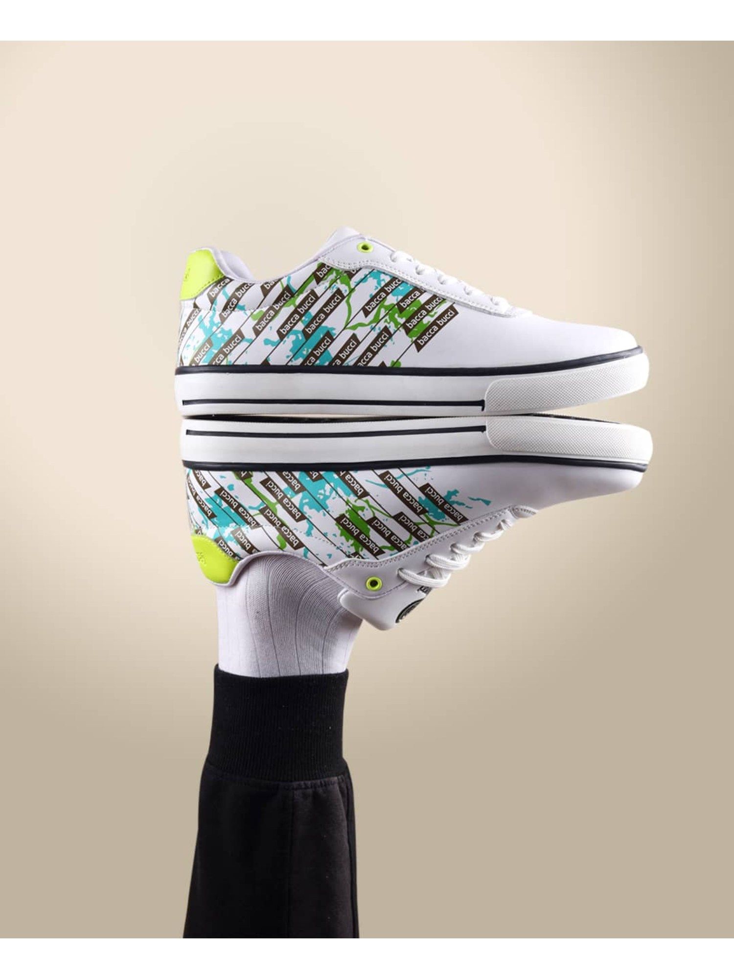 Bacca Bucci Urban Cartographer Classic Flat Sole Low Tops: Navigating Style