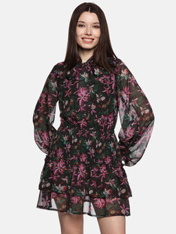 IS.U - Women Multi-Color Floral Mini Dress