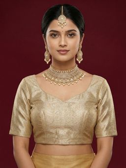 Niraha - Plain Tissue Stitched Blouse