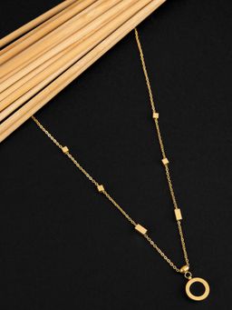 E2O - Rose Gold Plated and White Brass Rose Necklace