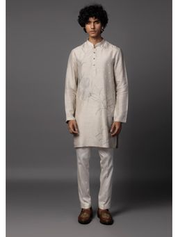 PAARSH - Men Grey Dusk Kurta