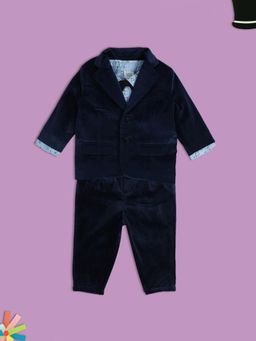 MINI KLUB - Boys Navy Blue Co-Ords (Set of 4)