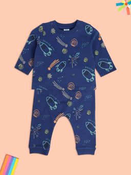 MINI KLUB - Boys Navy Blue T-Shirt and Joggers (Set of 2)