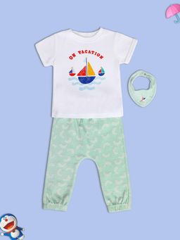 MINI KLUB - Boys Multi-Color Top and Joggers (Set of 3)