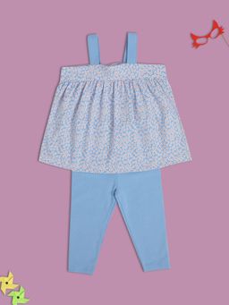MINI KLUB - Girls Blue Top and Pants (Set of 2)