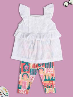 MINI KLUB - Girls Multi-Color Top and Pants (Set of 2)