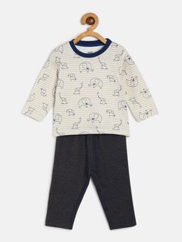 MINI KLUB - Boys Multi-Color T-Shirt and Pants (Set of 4)