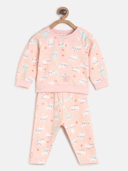 MINI KLUB - Girls Peach Top and Pants (Set of 2)