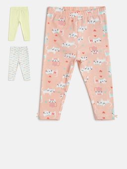 MINI KLUB - Girls Multi-Color Leggings (Pack of 3)