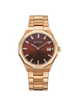 Titan - Men Dodecagon Red Dial Analog Watch - 90212Wm01 (M)