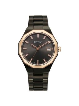 Titan - Men Dodecagon Black Dial Analog Watch - 90212Km02 (M)