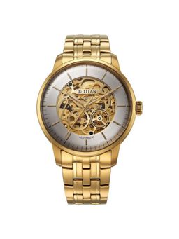 Titan - Men Golden Heart Multi-Color Dial Analog Watch - 90110Ym01 (M)