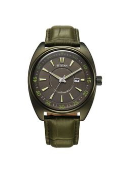 Titan - Men Tonneau Green Dial Analog Watch - 90211Ql01 (M)