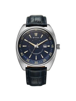 Titan - Men Tonneau Blue Dial Analog Watch - 90211Sl01 (M)