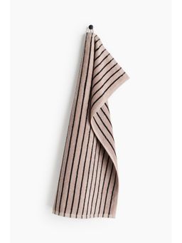 H&M - Home Beige Striped Hand Towel