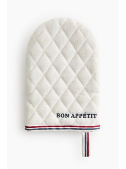 H&M - Home White Quilted Oven Glove